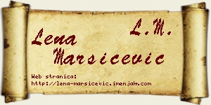 Lena Maršićević vizit kartica